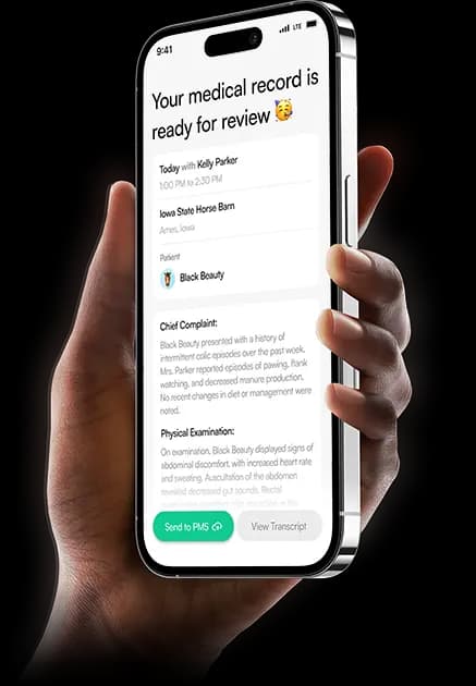 Kreative DocuVet complted medicla record mobile app mockup